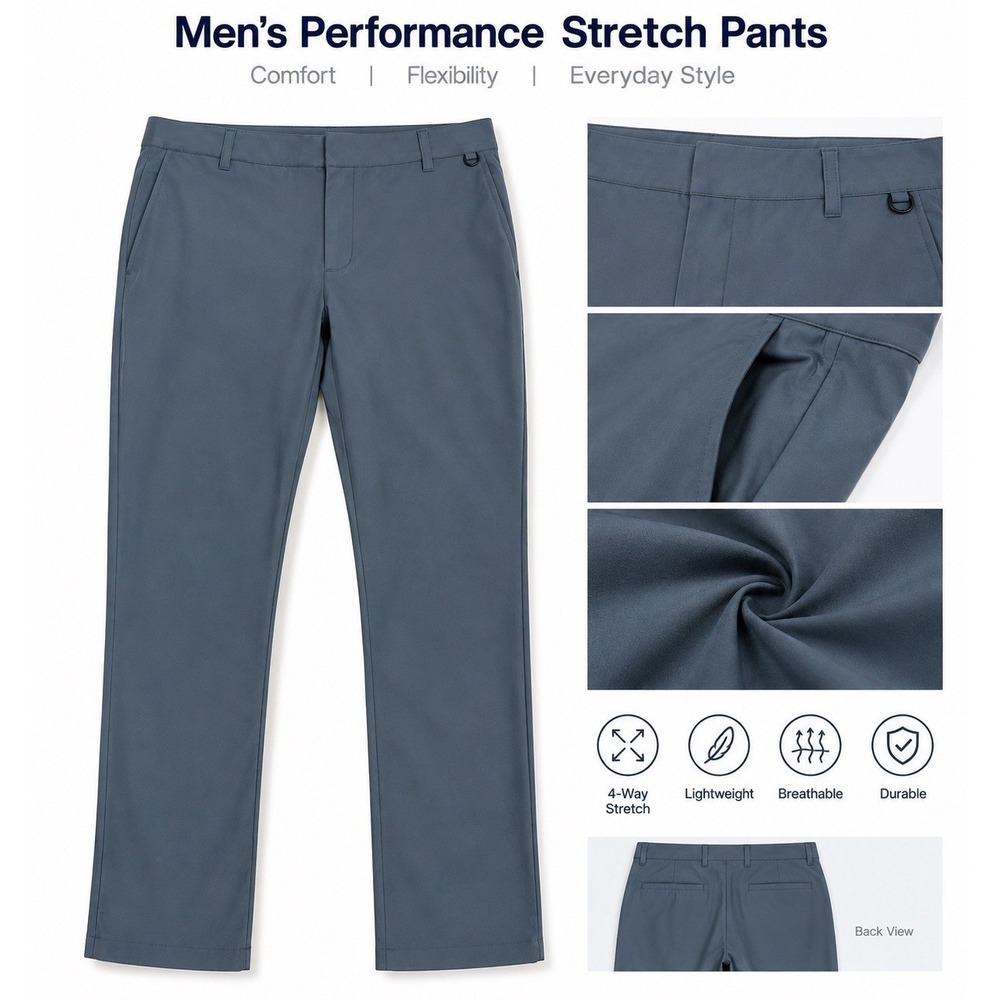 Nike 24.7 PerfectStretch Dri-FIT 5-Pocket Pants Gray HQ6930-084 Men's Size 32X30